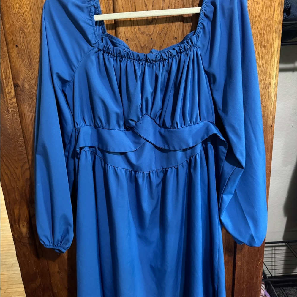 Amazon Essentials Women's Backless Dress - Blue